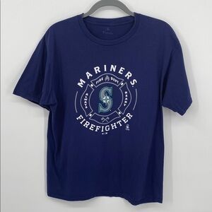 Seattle Mariners Firefighter Fanatics T-Shirt Men’s Size Large